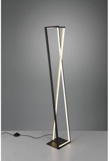 TRIO Industriële Vloerlamp Edge - Metaal - Zwart