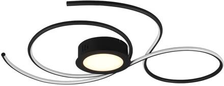 TRIO Leuchten Jive Plafondlamp 1X SMD LED Ø80 Mat Zwart