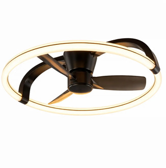 Trio leuchten Plafondventilator Stockholm Ø 74 cm zwart