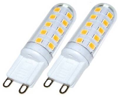 TRIO, Lichtbronnen, Stiftsockel incl. 2 x LED,G9,3,0 Watt,3000K,300 Lm. SMD Armatuur: Kunststof, Wit Ø:1,8cm, H:5,5cm Dimbaar via schakelaar