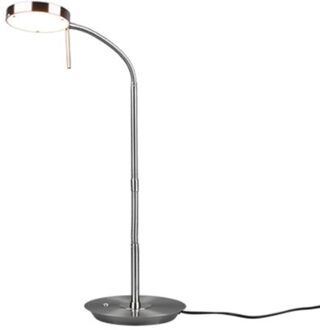 TRIO Moderne Tafellamp Monza - Metaal - Grijs
