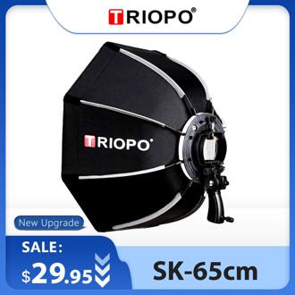 Triopo 65 Cm Octagon Softbox Paraplu Softbox Met Handvat Voor Godox Op-Camare Flash Speedlite Fotografie Studio Accessoires