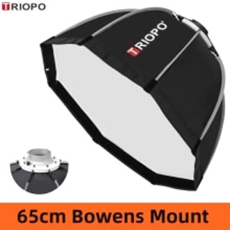Triopo 65Cm Bowens Mount Octagon Softbox Diffuser Reflector Licht Box Voor Fotografie Studio Strobe Flash Light Accessoires