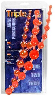 Triple Anal Pleasure Beads - Dildo