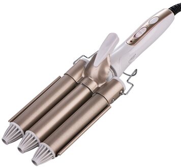 Triple Barrel Keramische Krultang Elektrische Haar Perm Waver Styling Wand Haar Krultang Haar Waver Styling Tools Haar Styler 22mm EU Type2