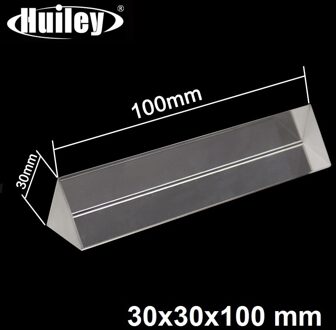 Triple Driehoekig Prisma Regenboog Optical Glass Natuurkunde Onderwijs Wetenschap Explorer Refractor Lichtspectrum 10X3Cm Met Geschenkdoos