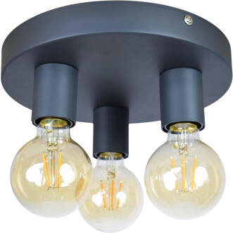 Triple Plafondlamp Zwart