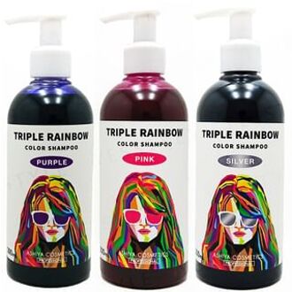Triple Rainbow Color Shampoo Pink - 300ml