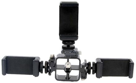 Triple Shoe Beugel Cold Speedlite Light Stand Umbrella Holder Drie Flash