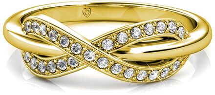 Trist Ring - Goud en Kristal - O