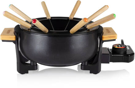 Tristar FO-1108 Bamboe Fondue - 1.5L Volume - Geschikt voor 8 personen Zwart