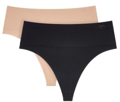 Triumph 2 stuks Soft Sculpt Bandeau High Waist Strings Versch.kleure/Patroon,Zwart - 36,38,40,42,44,46