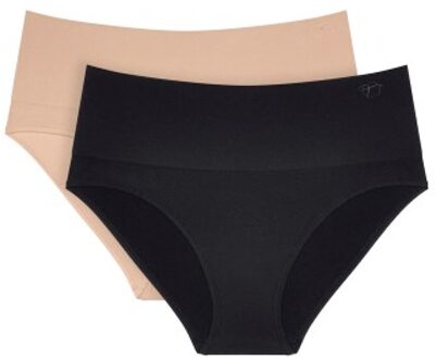 Triumph 2 stuks Soft Sculpt Bandeau Maxi Stadard Knickers * Actie * Versch.kleure/Patroon,Zwart - 36,38,40,42,44,46
