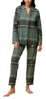 Triumph Boyfriend Pyjama PW X Checks Groen,Versch.kleure/Patroon - 42