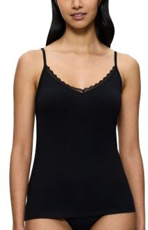 Triumph Feel Of Cotton Spaghetti Top Zwart,Wit - 36,38,40,42,44,46,48