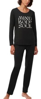 Triumph Long Sleeve Pyjama Set * Actie * Zwart - 44