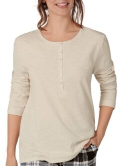 Triumph Lounge Me Cotton Button Tab Top * Actie * Beige,Wit,Rood - 36