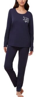 Triumph PK 03 Long Sleeve Pyjama Set * Actie * Zwart,Blauw - 36,38,40,42,44,46,48