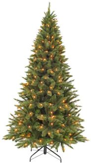 Triumph Tree smalle kunstkerstboom led forest frosted maat in cm: 185 Groen