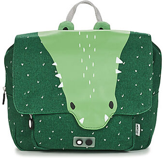 Trixie boekentas Mr Crocodile junior 29 x 25 cm katoen groen