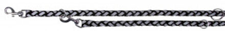 Trixie hondenriem cavo reflect verstelbaar zwart 200x1,8 cm