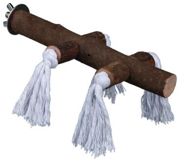 Trixie Houten vogelspeelgoed met koorden