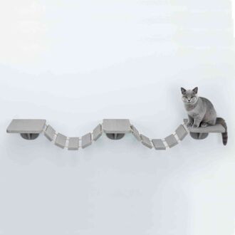 Trixie Kattenladder wandmontage 150x30 cm taupe Grijs