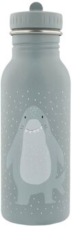 Trixie Kids Waterbottle 500 ml mr. shark Grijs - H 20 x B 6.5 x D 6.5 cm
