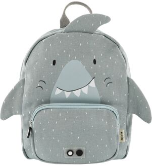 Trixie Mr. Shark Backpack blue schooltas kind Blauw - H 31 x B 23 x D 10 cm