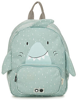Trixie Mr. Shark Backpack blue schooltas kind Blauw - H 31 x B 23 x D 10 cm