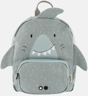 Trixie Mr. Shark Backpack blue schooltas kind Blauw - H 31 x B 23 x D 10 cm
