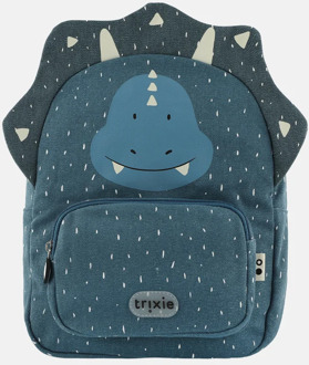 Trixie Mr. Triceratops Backpack dark blue schooltas kind Blauw - H 31 x B 23 x D 10 cm