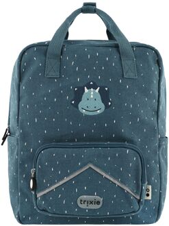 Trixie Mr. Triceratops Large Backpack dark blue schooltas kind Blauw - H 34 x B 27 x D 12 cm
