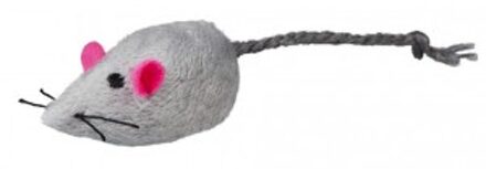 Trixie pluchen muis met bel voor de kat 3 verpakkingen