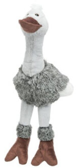 Trixie pluchen struisvogel 53 cm met geluid hondenspeeltje Per stuk