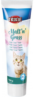 Trixie Voordeelpakket: 6x100g Trixie Malt'n'Grass mout + gras + taurine kattensnack