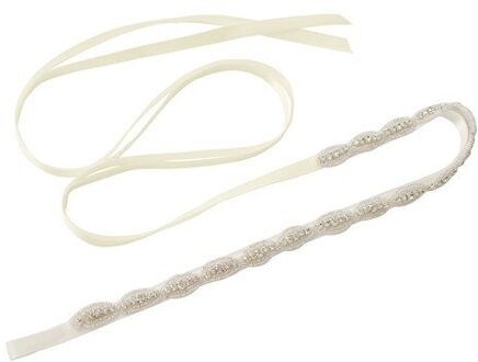 Trixy S102 Riem Voor Vrouwen Trouwjurken Sash Riem Hoofdband Patch Fabriek Direct Bruids Riem Kralen Applique ivoor