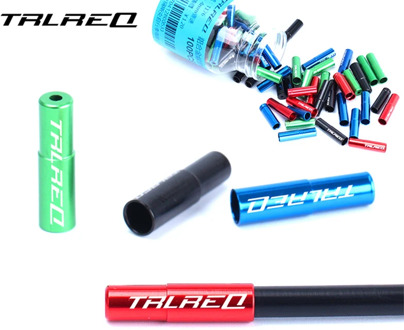 TRLREQ Aluminum Alloy MTB Road Bike Hydraulic 5mm Brake Wire Cable Line End Cap Bicycle 4mm Shift Cable End Cap Cover 10Pcs