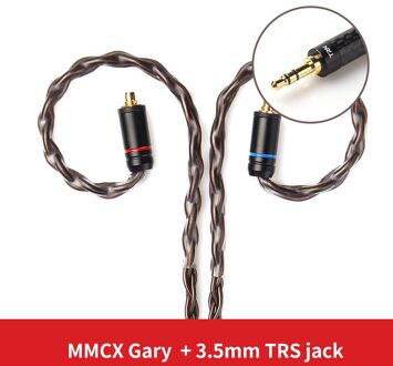 Trn Kabel T4 8 Core Occ Koperen Kabel 2PIN Mmcx Kabel Connectors Verbeterde Draad Oortelefoon Kabel Voor Trn V90 vx BA5 V20 V30 ST1 V80 MMCX 3.5MM