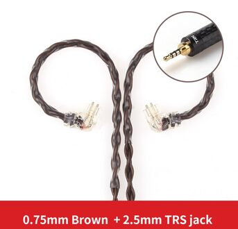 Trn Kabel T4 8 Core Occ Koperen Kabel 2PIN  Mmcx Kabel Connectors Verbeterde Draad Oortelefoon Kabel Voor Trn V90 vx BA5 V20 V30 ST1 V80 T4s 2.5mm c pin