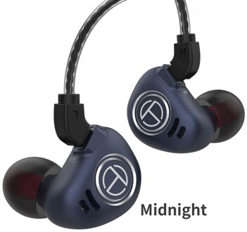 Trn V90 4BA + 1DD Hybrid Metal In Ear Oortelefoon Hifi Iem Dj Monitor Running Sport Oortelefoon Oordopje Headset Headplug BA5 V80 Zsx C12 blauw nee mic