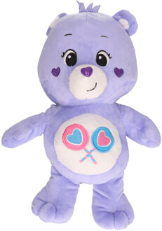 Troetelbeertjes pluche knuffel - paars - 21 cm - Cartoon knuffel - Troetelberen - Pluche knuffels