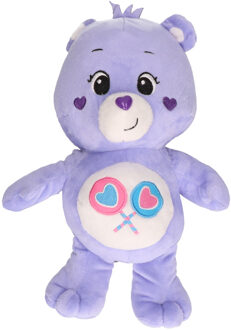 Troetelbeertjes pluche knuffel - paars - 28 cm - Cartoon knuffel - Troetelberen - Pluche knuffels