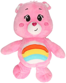 Troetelbeertjes pluche knuffel - roze - 21 cm - Cartoon knuffel - Troetelberen - Pluche knuffels