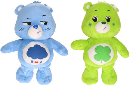 Troetelbeertjes Set van 2 Troetelbeertjes blauw en groen 28 cm - Knuffelpop