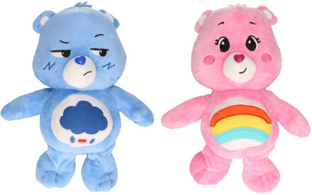 Troetelbeertjes Set van 2 Troetelbeertjes blauw en roze 28 cm - Knuffelpop