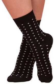 Trofe Bamboo Small Dot Socks * Actie * Zwart,Grijs,Blauw - Maat 35/38,Maat 39/42
