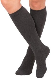Trofe Cotton Knee Socks * Actie * Zwart,Grijs,Wit - Maat 35/38,Maat 39/42