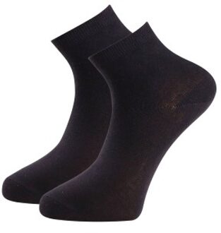 Trofe Cotton Quarter Socks 4 stuks Zwart,Wit - Maat 35/38,Maat 39/42