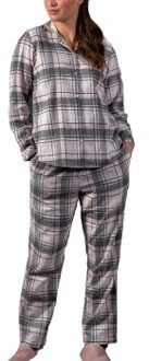 Trofe Flannel Checked Pyjamas * Actie * Rood - Large